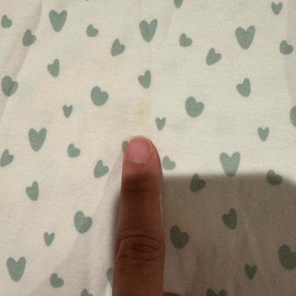 SOLD LAKE short/long green hearts pajama set size Large - Picture 4 of 4